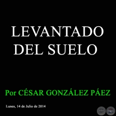 LEVANTADO DEL SUELO - Por CÉSAR GONZÁLEZ PÁEZ - Lunes, 14 de Julio de 2014